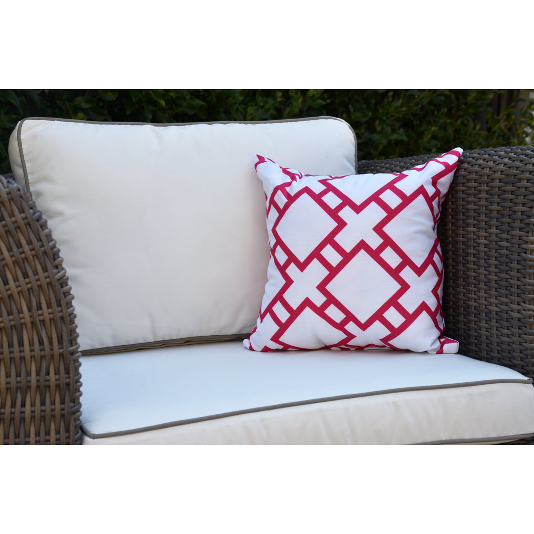 Palm Beach Outdoor Square Pillow Cover & Insert e by design