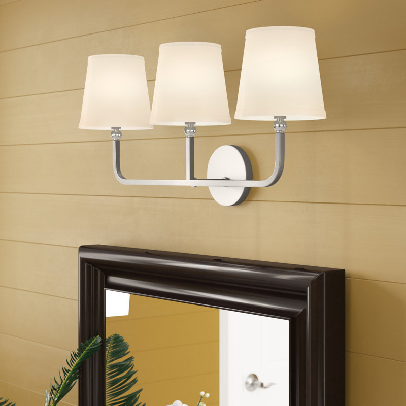 Climsland Dimmable Vanity Light, Polished Nickel, 3