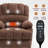 23" Seat Width And High Back Large Size Chenille Power Lift Recliner Chair With 8-Point Vibration Massage And Lumbar Heating, Brown-293658124