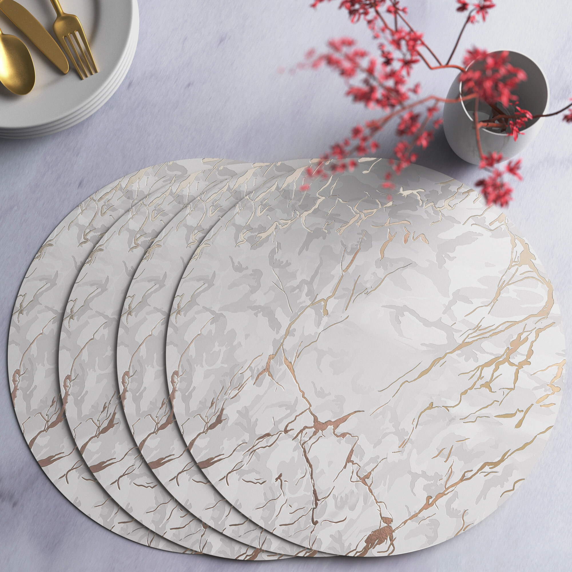 Placemats Dinner Table Round, Round Table Mat Dining Table