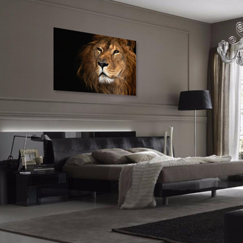 Prideful Lion Print, 40" H x 60" W x 1.5" D