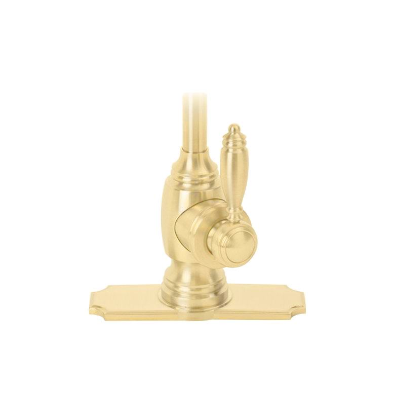 Traditional 6" Escutcheon Plate, Polished Brass
