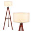 Lampe trépied brune 60 po Brentney