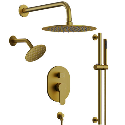 10" Dual Showerhead System with Handheld