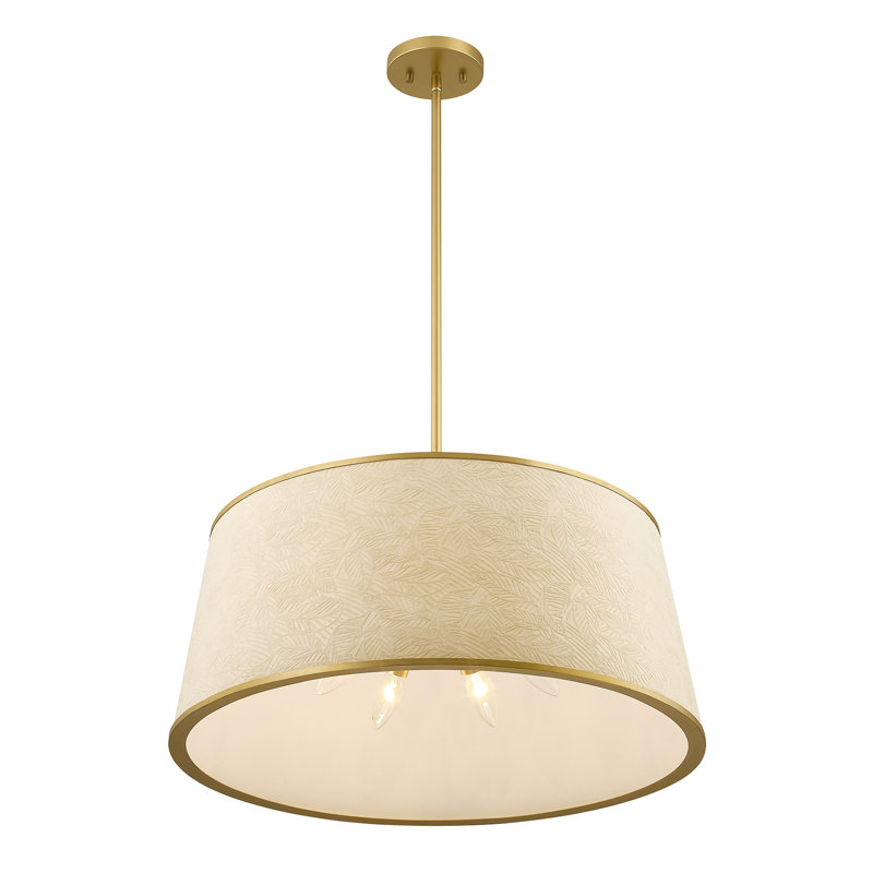 Sombra 6-Light Pendant in Spun Gold by Breegan Jane