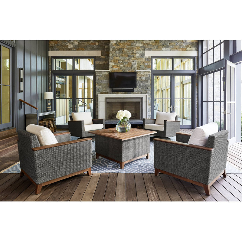 Coral Outdoor Square Coffee Table, Natural