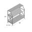 Bibliothèque en fer Asmir H 32 "x l 36"-677170122
