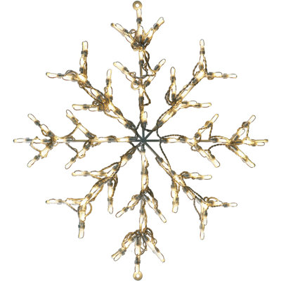 Éclairage pour chaînes de noël intérieur/extérieur en flocon de neige 100