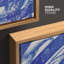 «Vibrant Blue Paint Strokes», reproduction d'art sur toile encadrée-109881897-109881898