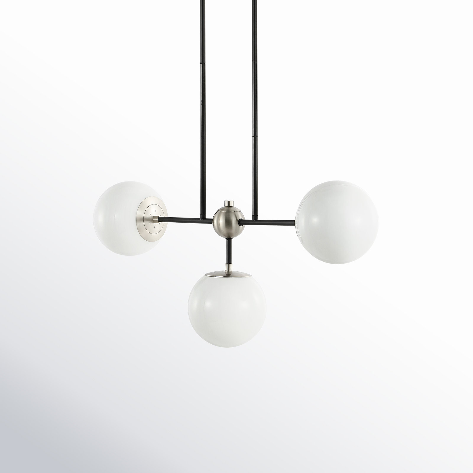 Jontia 3 Light Glass Dimmable Pendant