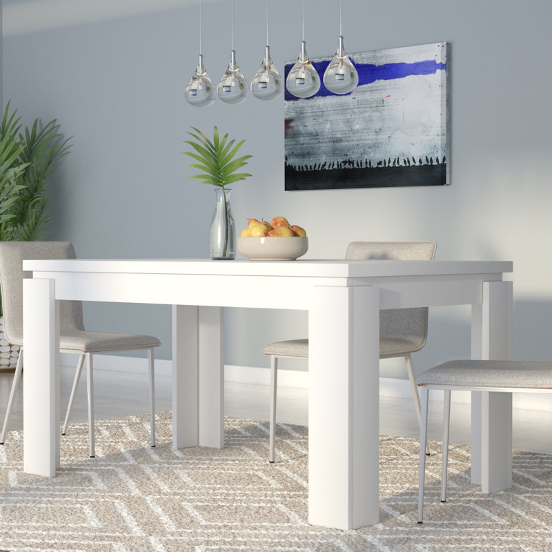 Minter Dining Table, Rectangular, Kitchen, Dining Room, Laminate, Contemporary, Modern, 30.5" H x 47.25" L x 31.5" W, Gray