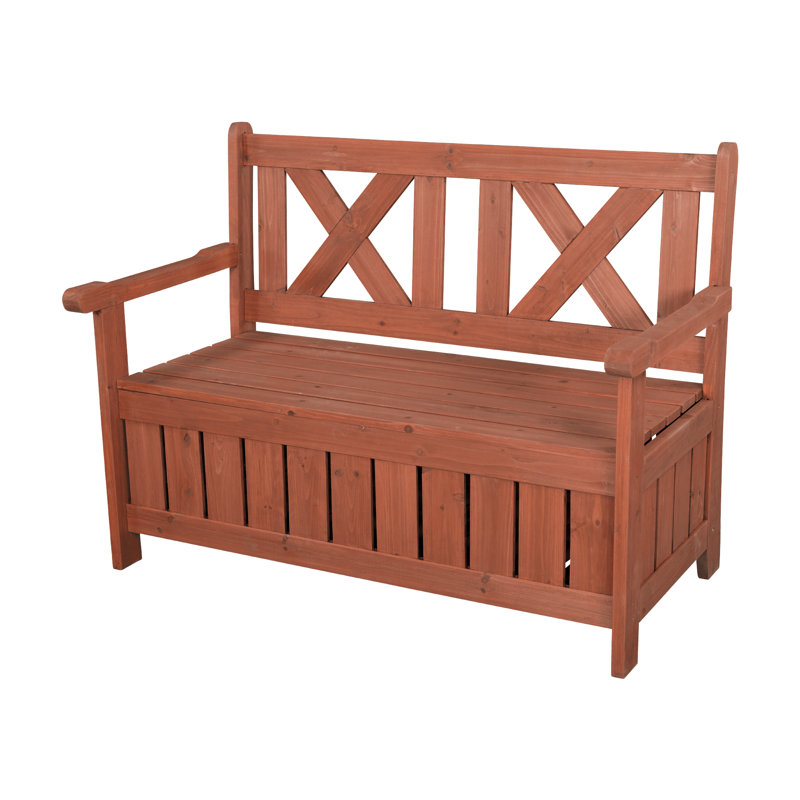 Banc de rangement en bois Solid