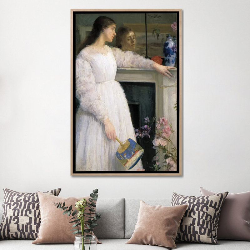 Print, 152.4 cm H x 101.6 cm W x 4.445 cm D, Natural Wood