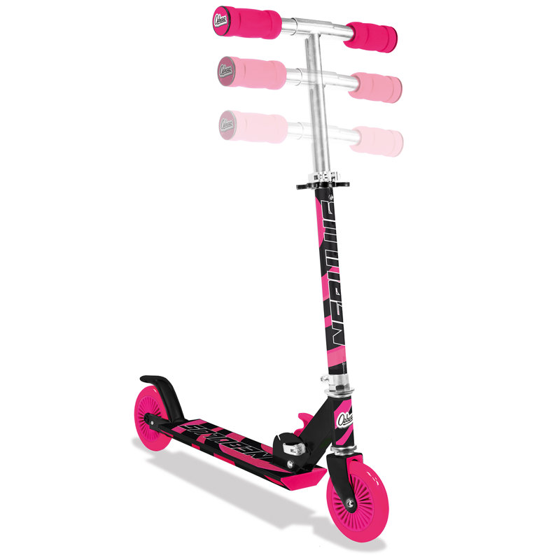 Trottinette réglable Nebulus: noir et rose, Noir / Rose