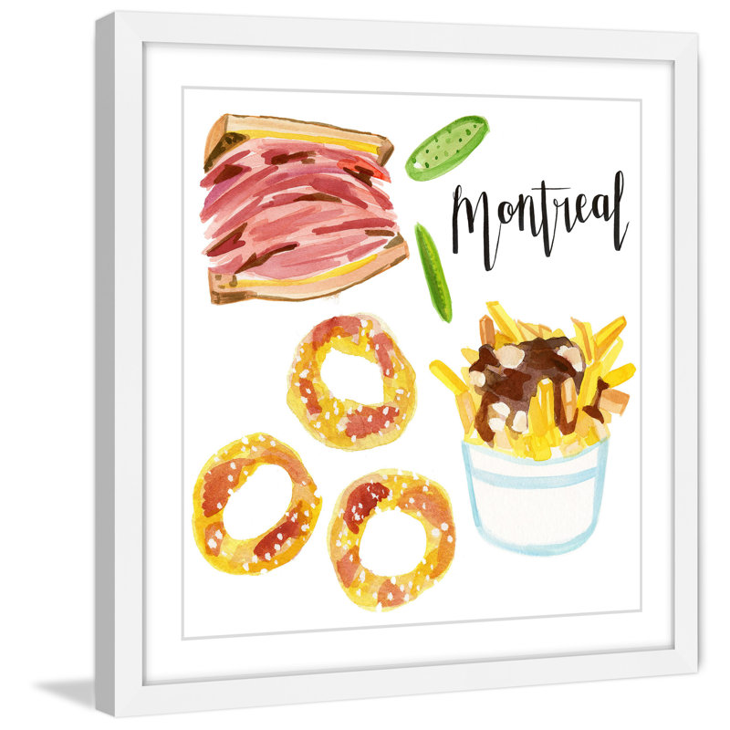 Montreal Eats by Molly Rosner - Print, 18” H x 18” W x 1.5” D