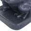 Support de parasol d'extérieur - Béton gris, adorable élément de grenouille, 14 po x 14 po x 16 po, base 62,33 lb en béton doux 14 po x 14 po x 16 po