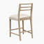 Ensemble de 2 tabourets de bar rembourrés en velours avec dossier, repose-pieds et cadre doré pour une cuisine et une salle à manger élégantes-181701917