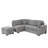 L-Shaped Sleeper Sofa with Storage Ottoman, 2-in-1 for Small Spaces-346176402