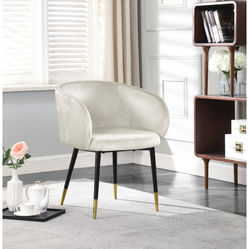 Analeah 18'' H Velvet Upholstered Armchair, Grey Velvet