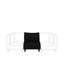 Tayyibah Eucalyptus Outdoor Armless Lounge Chair-926316436