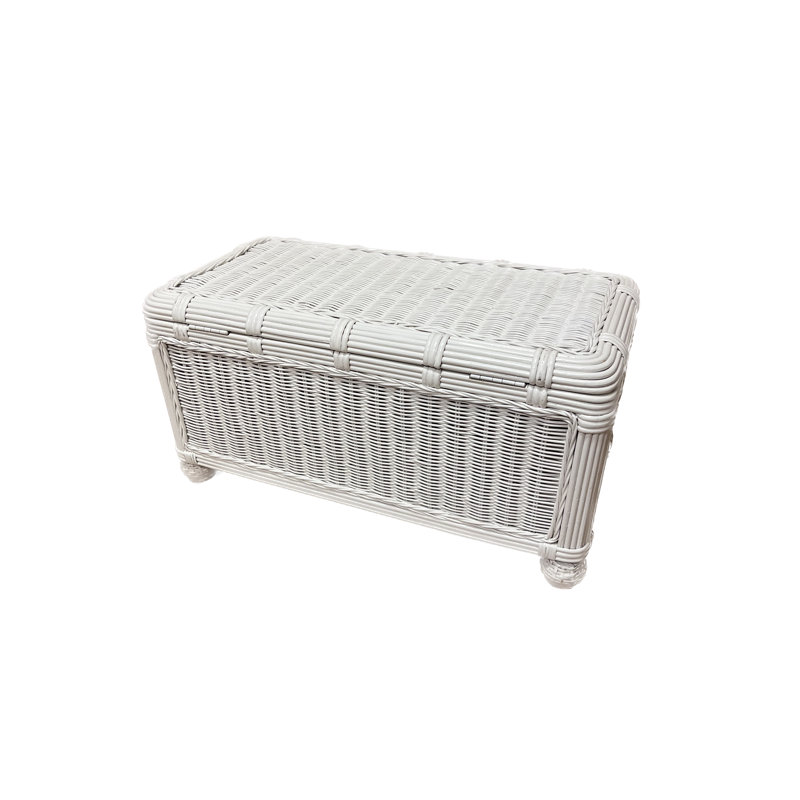 Wexler Wicker Trunk, White