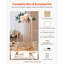 Wedding Flower Stand,  23.62-inch Column Flower Stand, Floral Stands with Metal Laminate, Gold Rectangular Floral Display Rack for Wedding, Party, Birthday, Home,  Gold Centerpiece Stands
