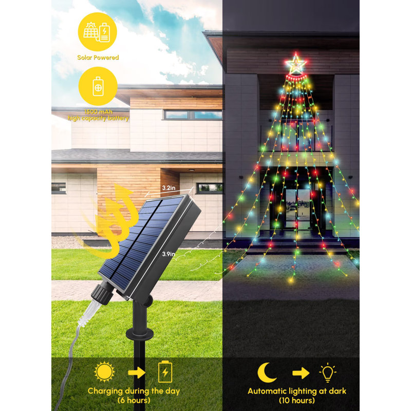 Guirlande solaire pour l'extérieur