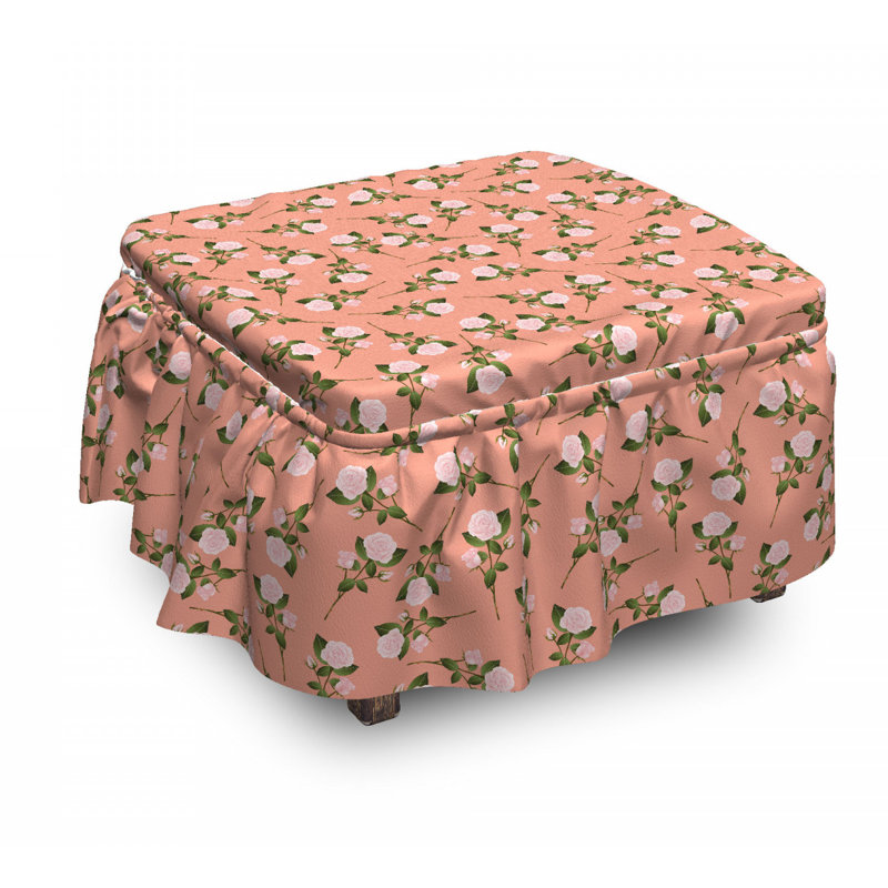 Box Cushion Ottoman Slipcover