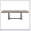 Ensemble de salle à manger de style traditionnel 5 pièces avec rallonge et 4 chaises d'appoint au fini gris brunâtre pour une salle à manger élégante-84600612