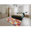 Tapis contemporain rouge / jaune-1785888834