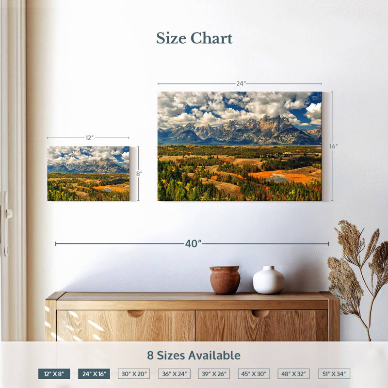 Jackson Hole In Autumn, H 16 po x l 24 po
