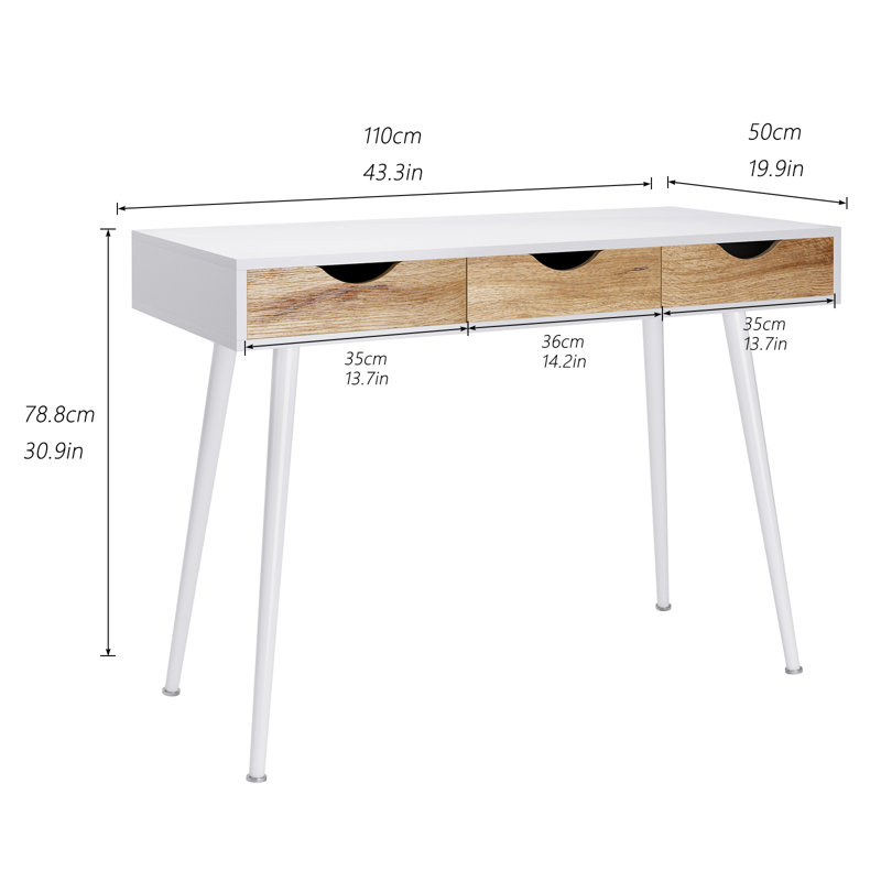 Bureau Clyte, Blanc / blanc