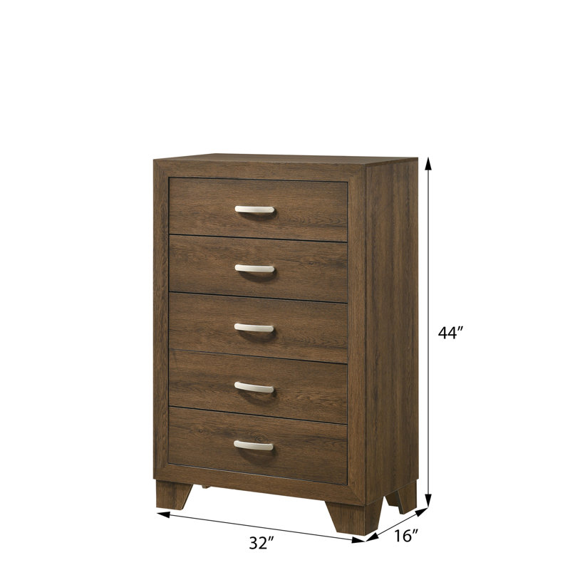 Commode 5 tiroirs Oak