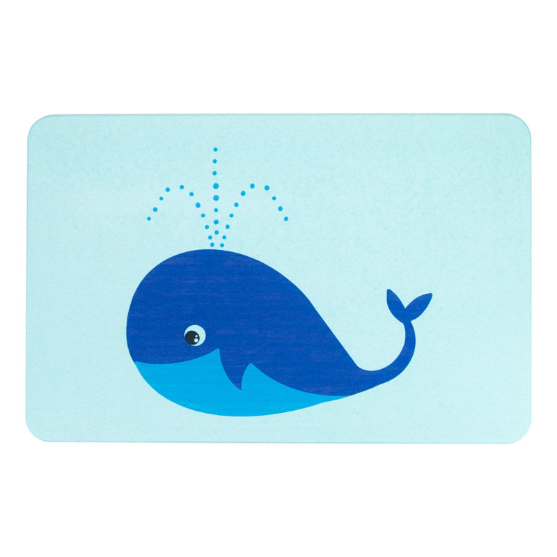 Non-Slip Bath Mat, Aqua Blue