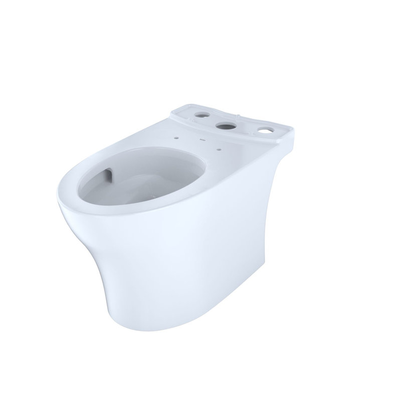 Aquia® IV Dual-Flush Elongated Two-Piece Toilet (Seat Included), Cotton, Left