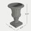 Urne de jardin pour l'extérieur, gris-1697798224-1697798231