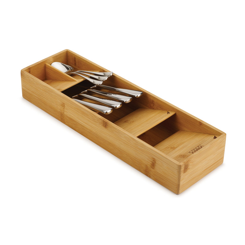 DrawerStore Bamboo Compact Cutlery Organizer