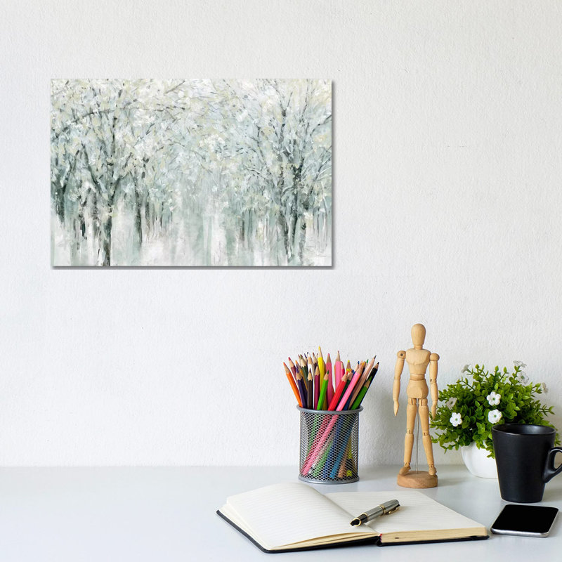 Winter Mist by Carol Robinson - Painting on Canvas, 20.32 cm H x 30.48 cm W, Wrapped Canvas