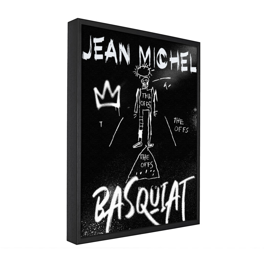 Jean Michel Basquiat - Einzelner Bilderrahmen Kunstdrucke auf Leinwand