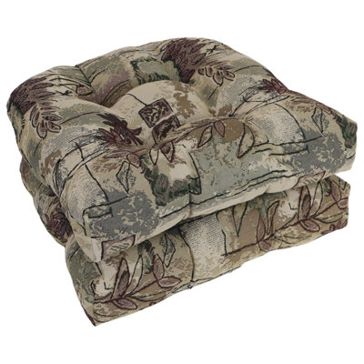 Coussin de chaise tapissier à dossier arrondi 19 pouces (ensemble de 2)
