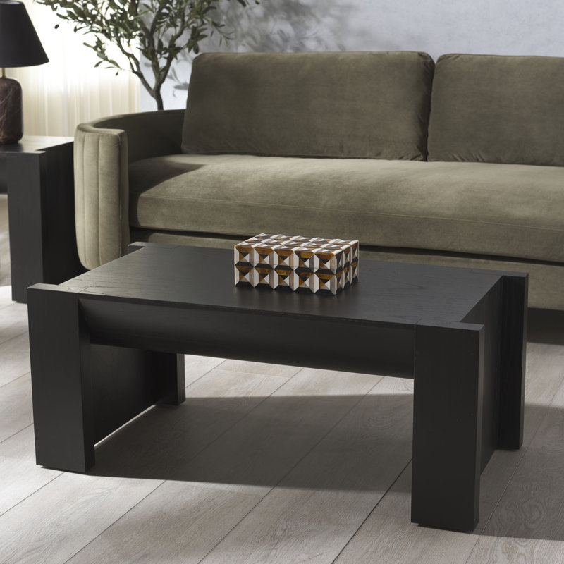 Ghavin Wood Coffee Table, Black