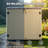 230 Gallon Waterproof Resin Outdoor Deck Box with Lockable Lid, Khaki-137882580