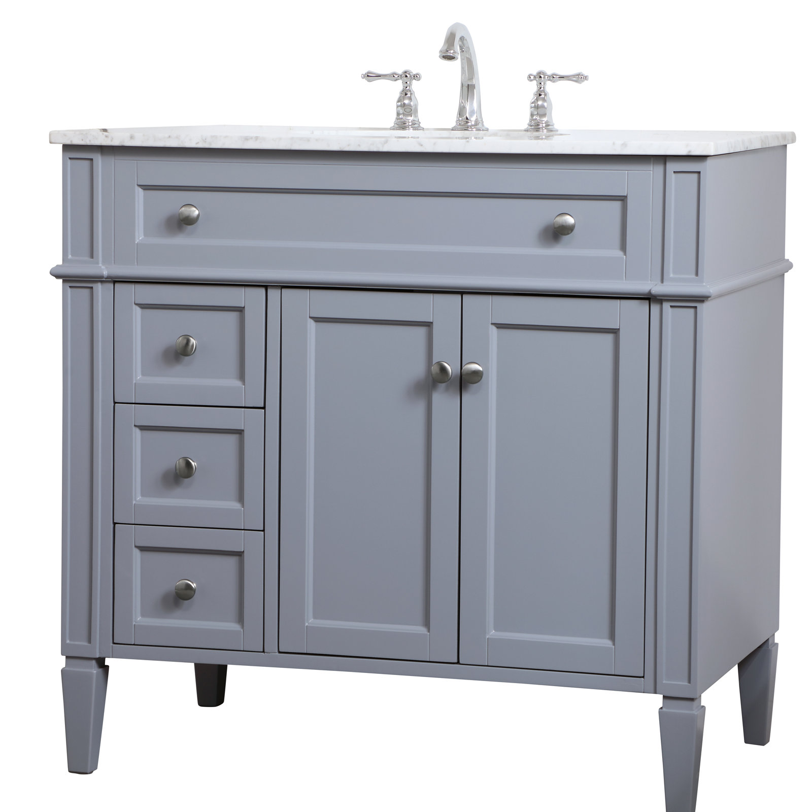 Rivers 36'' Single Bathroom Vanity, Gray
