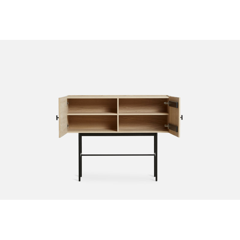 Array Sideboard (120 Cm), Black/Oak