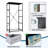 4 Drawer Dresser for Bedroom, Narrow Chest of Drawers, Wooden Top and Study Iron Frame 18"x37.5"-(WxH)