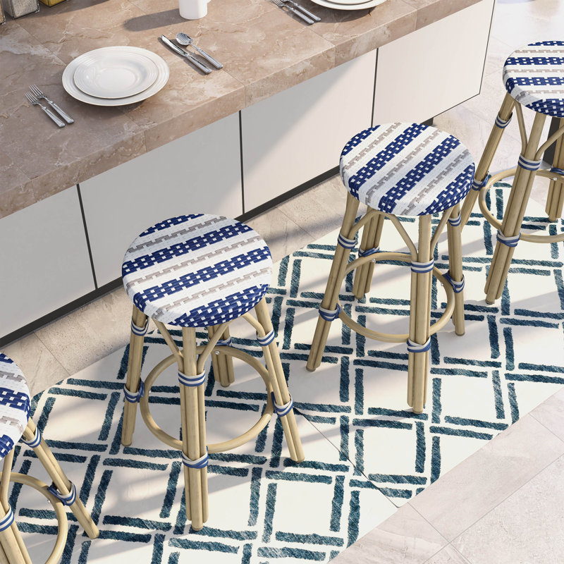 Tabouret de bar Arduino, 26", Gris/bleu marine