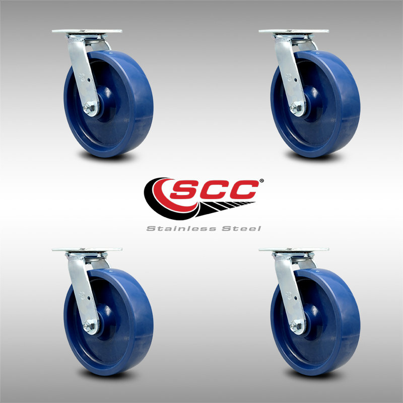 Stainless Steel Solid Poly Swivel Caster