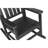 Grey 3 Rocking Chair With Side Table - Thick Slat Design, 380Lbs Capacity, 32.5"D X 25.9"W 41.7"H, All Weather In 300Lbs Construction,