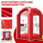 Cabine gonflable avec soufflerie 8,2 x 5,2 x 5,2 pi avec souffleuse - Distributeur automatique de billets pour fêtes, événements et promotions (rouge)-122106411