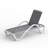 Patio Chaise Lounge Adjustable Aluminum Pool Lounge Chairs with Arm